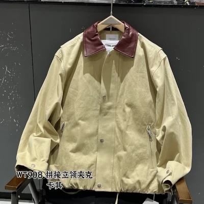 T908 Leather Collar Jacket