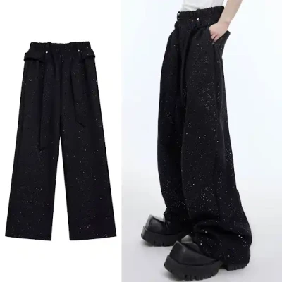 6656 8-21 Shining High Waist Ro...