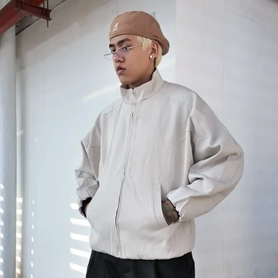 6066 Plain Arc Design Jacket