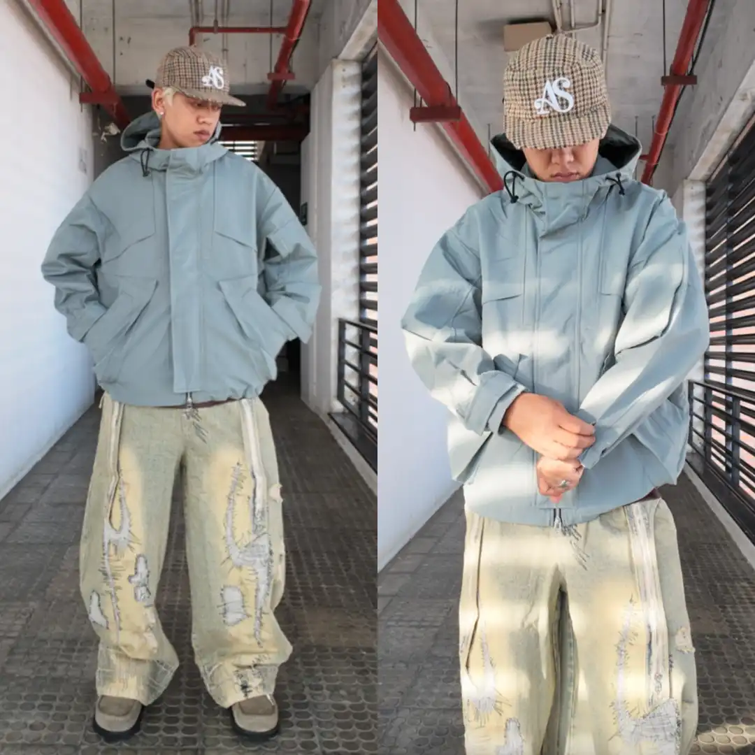 Product image of 42536 Hooded Double Layered Over Size Jacket
