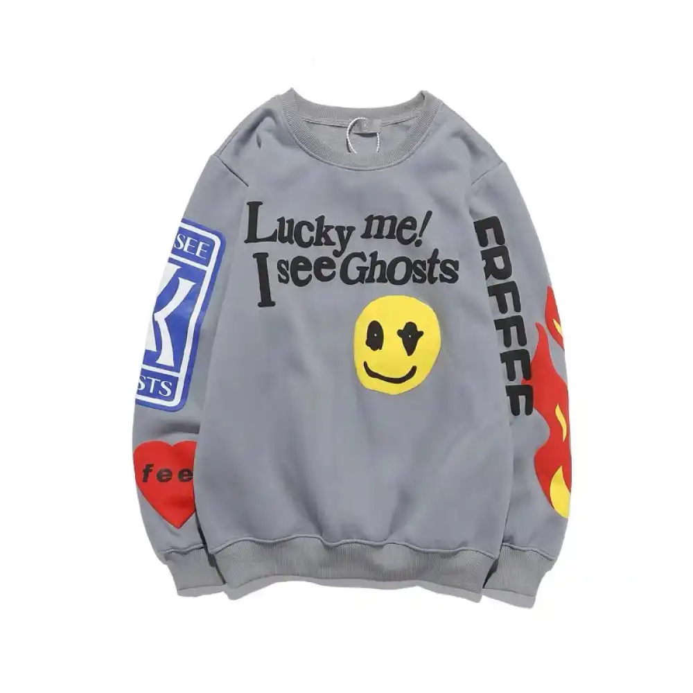 Product image of I Feel Ghost Fleece Inside Over Size Sweatshirt