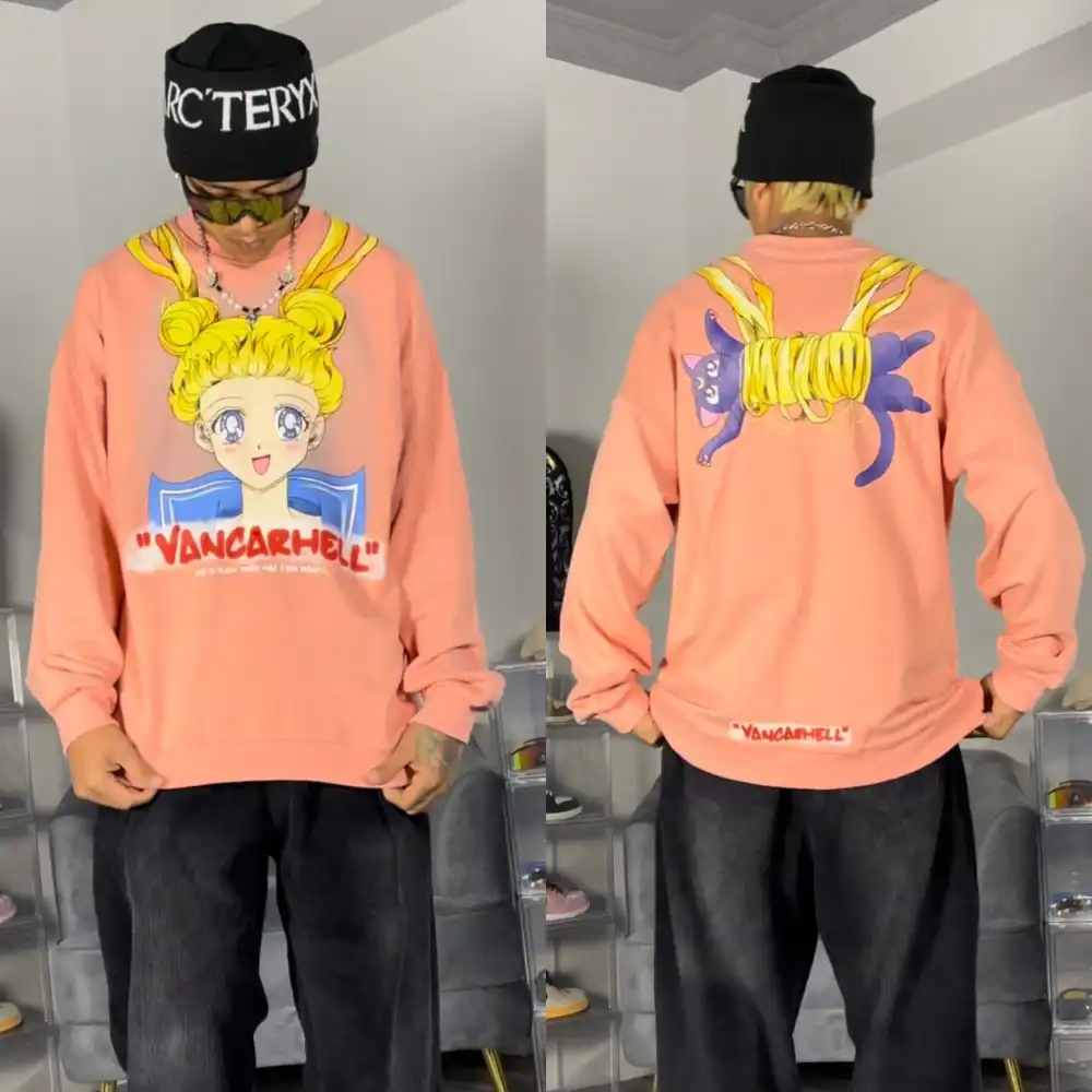 Product image of Sailor Moon Over Size Fleece Inside Sweatshirt