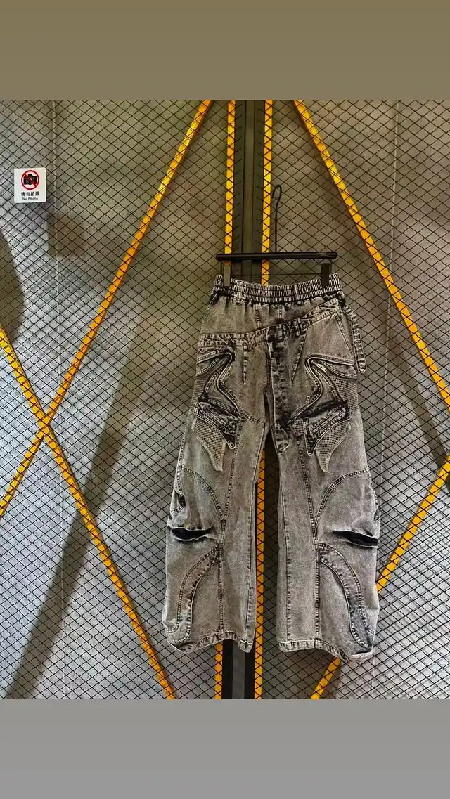 Product image of 3666 Panel Denim Y2K heavy Baggy jeans