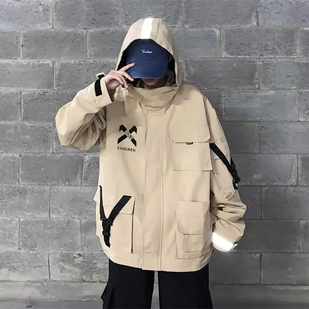 Product image of K37 X Logo Tech Box Pocket Over Size Jacket