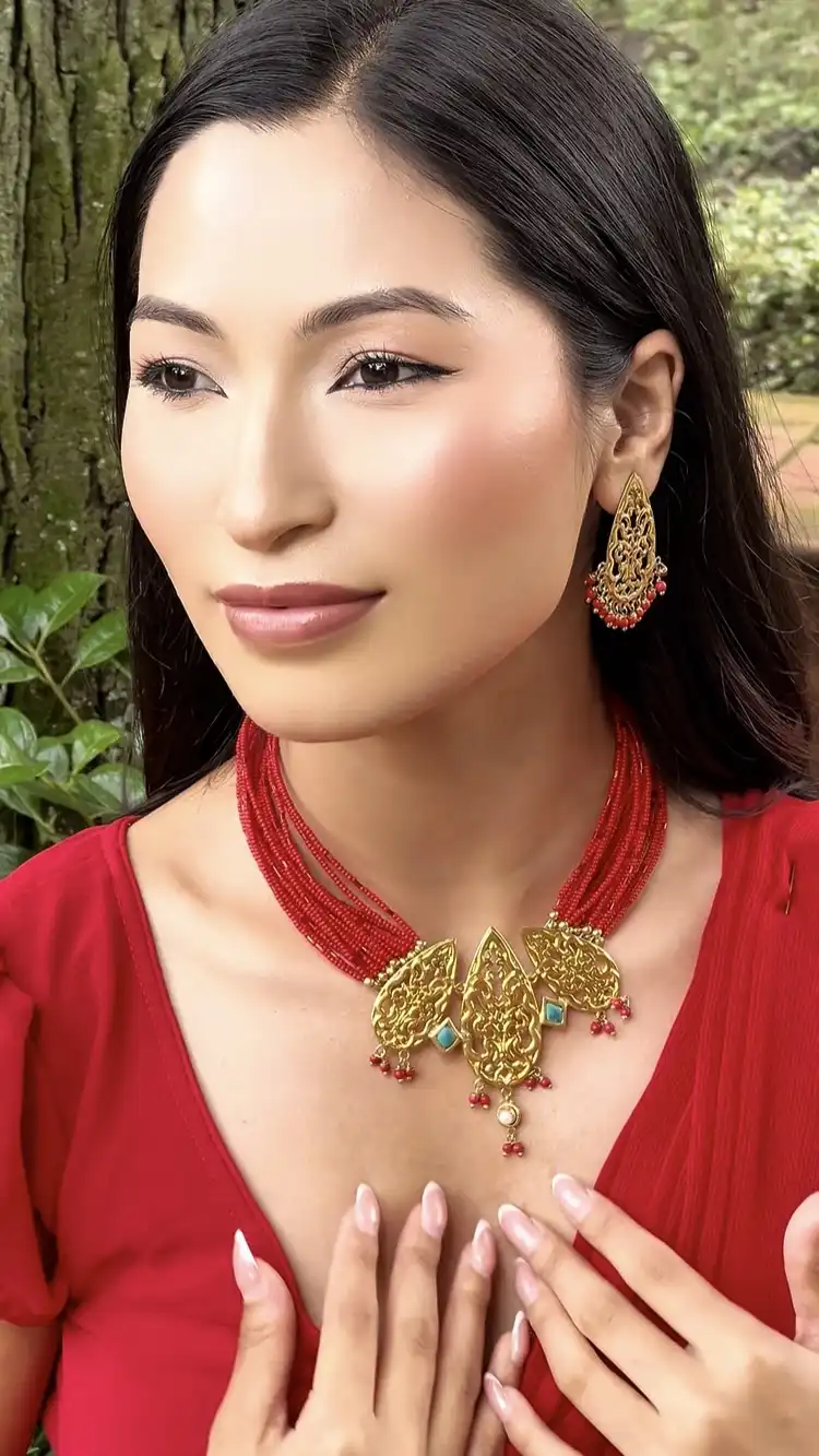 Product image of Aadhira Set (Red)