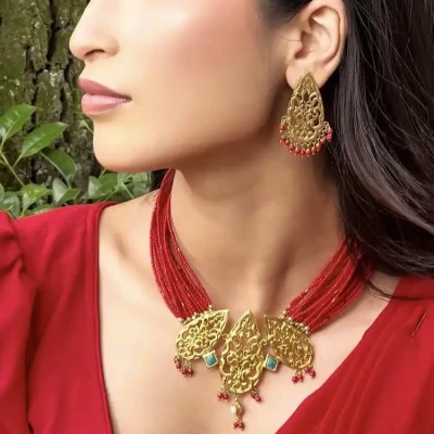 Aadhira Set (Red)