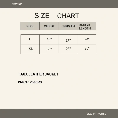 Faux Leather Jacket