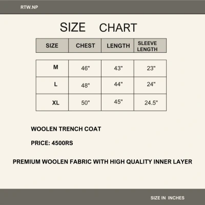Woolen Trench Coat