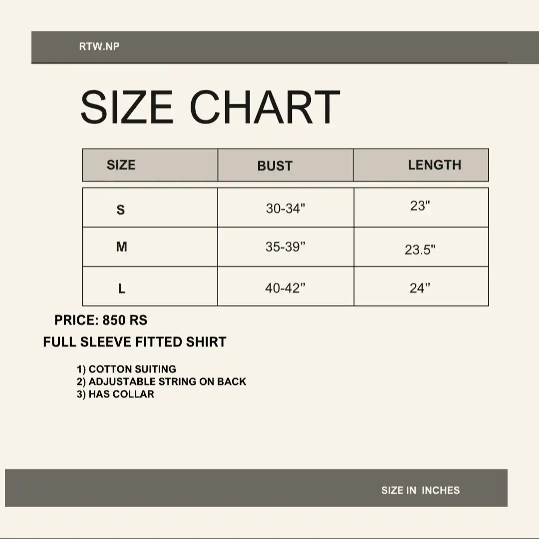 Product image of Full sleeve Fitted shirt