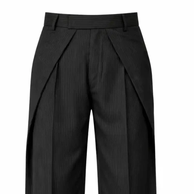 Overlaped Striped  Formal Pant