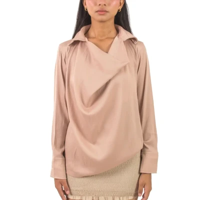 Silk Cowl neck shirt
