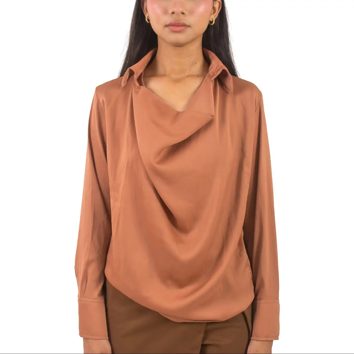 Product image of Silk Cowl neck shirt