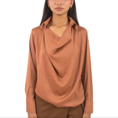 Silk Cowl neck shirt