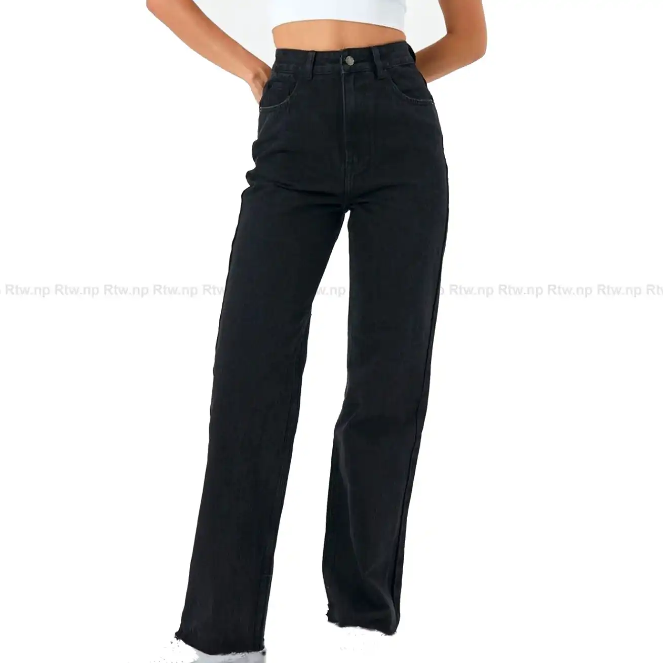 Product image of Mid Rise Black Denim