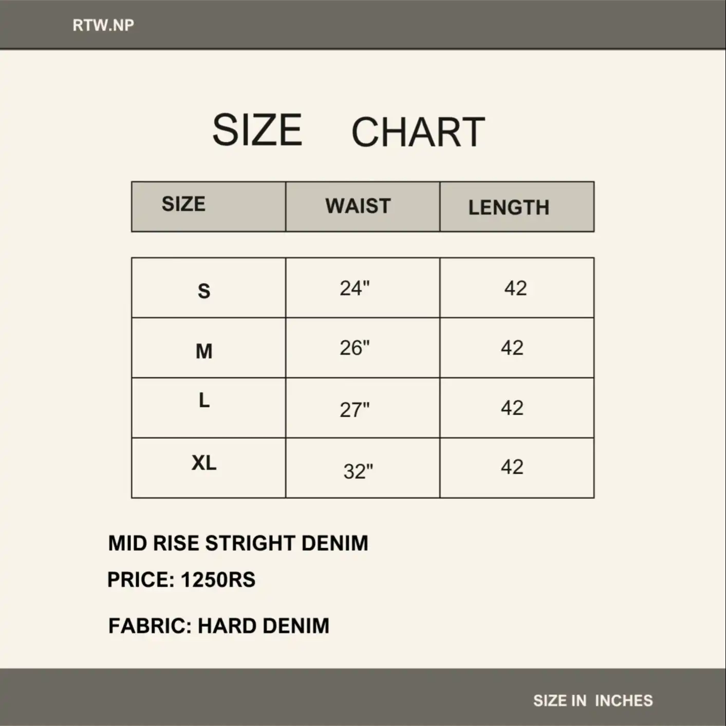 Product image of Mid Rise Black Denim