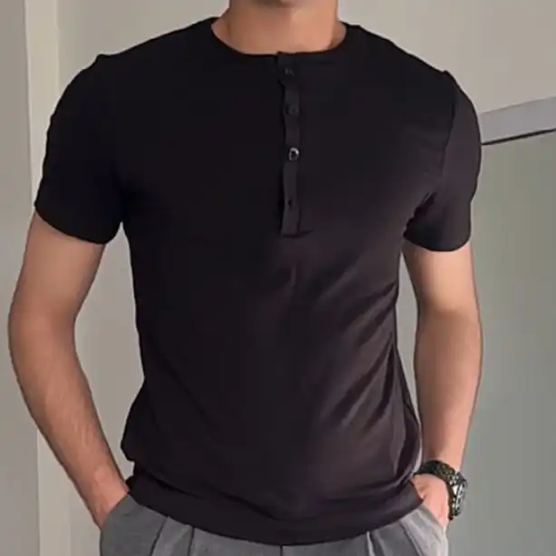 Product image of Henley tee