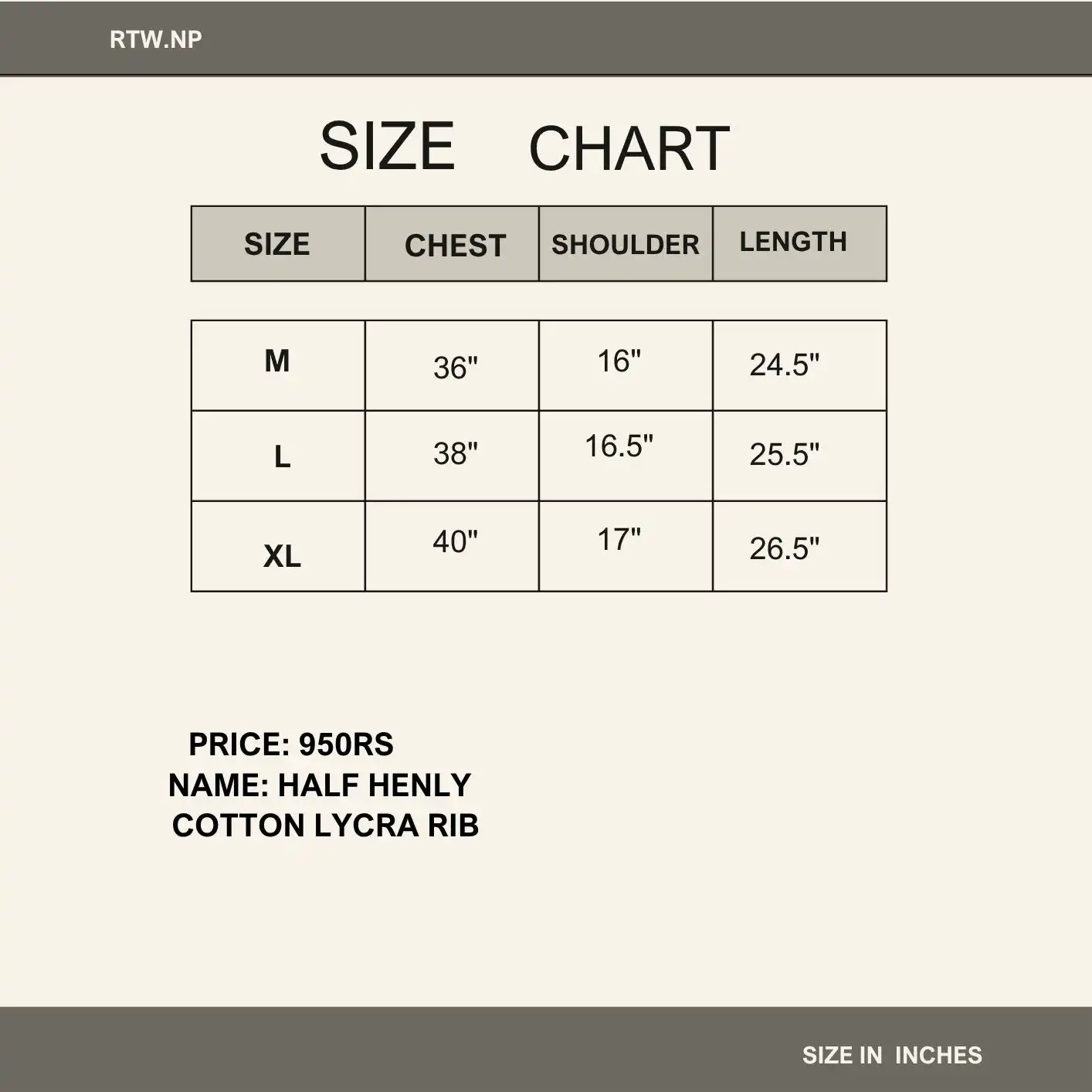 Product image of Henley tee