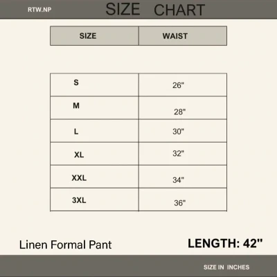 Linen Formal Pant