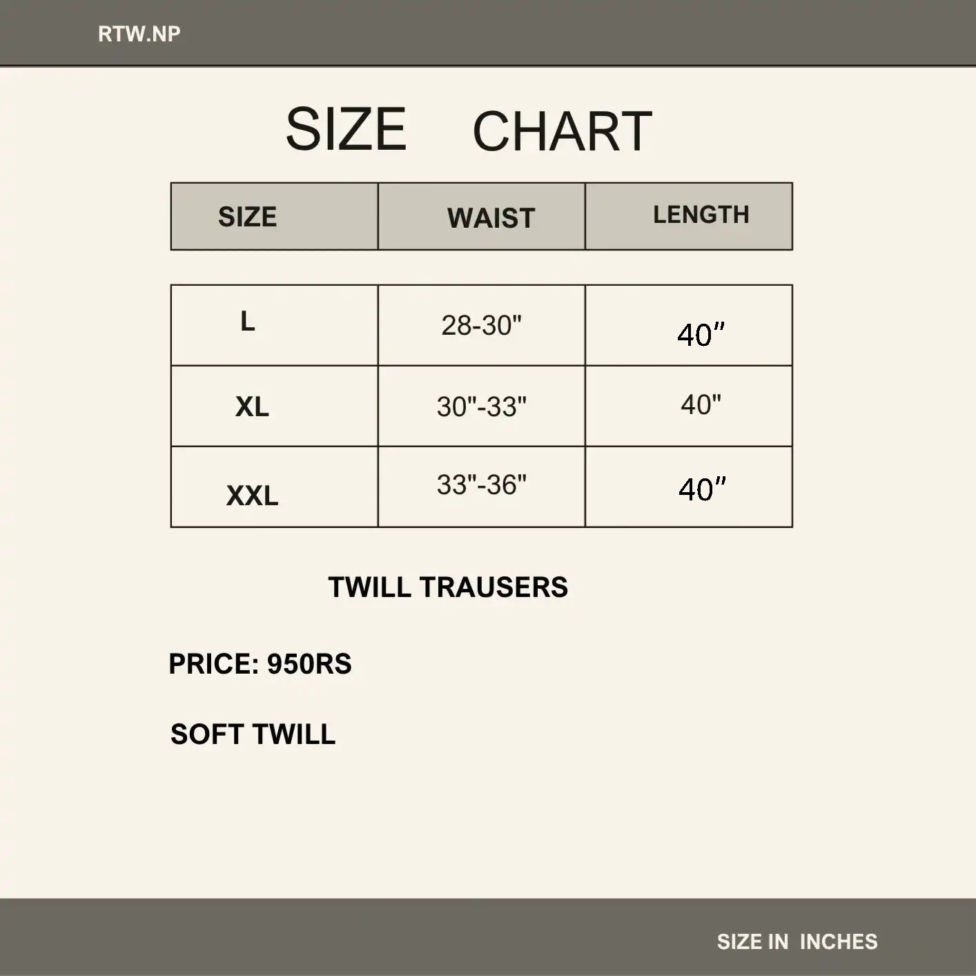 Product image of Twill Trausers