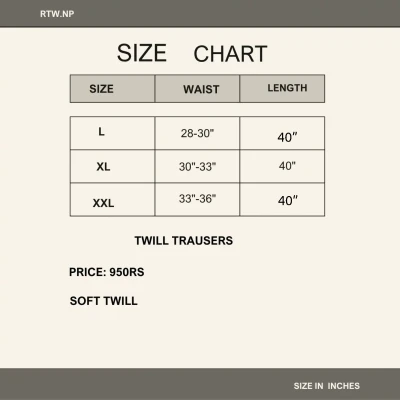Twill Trausers