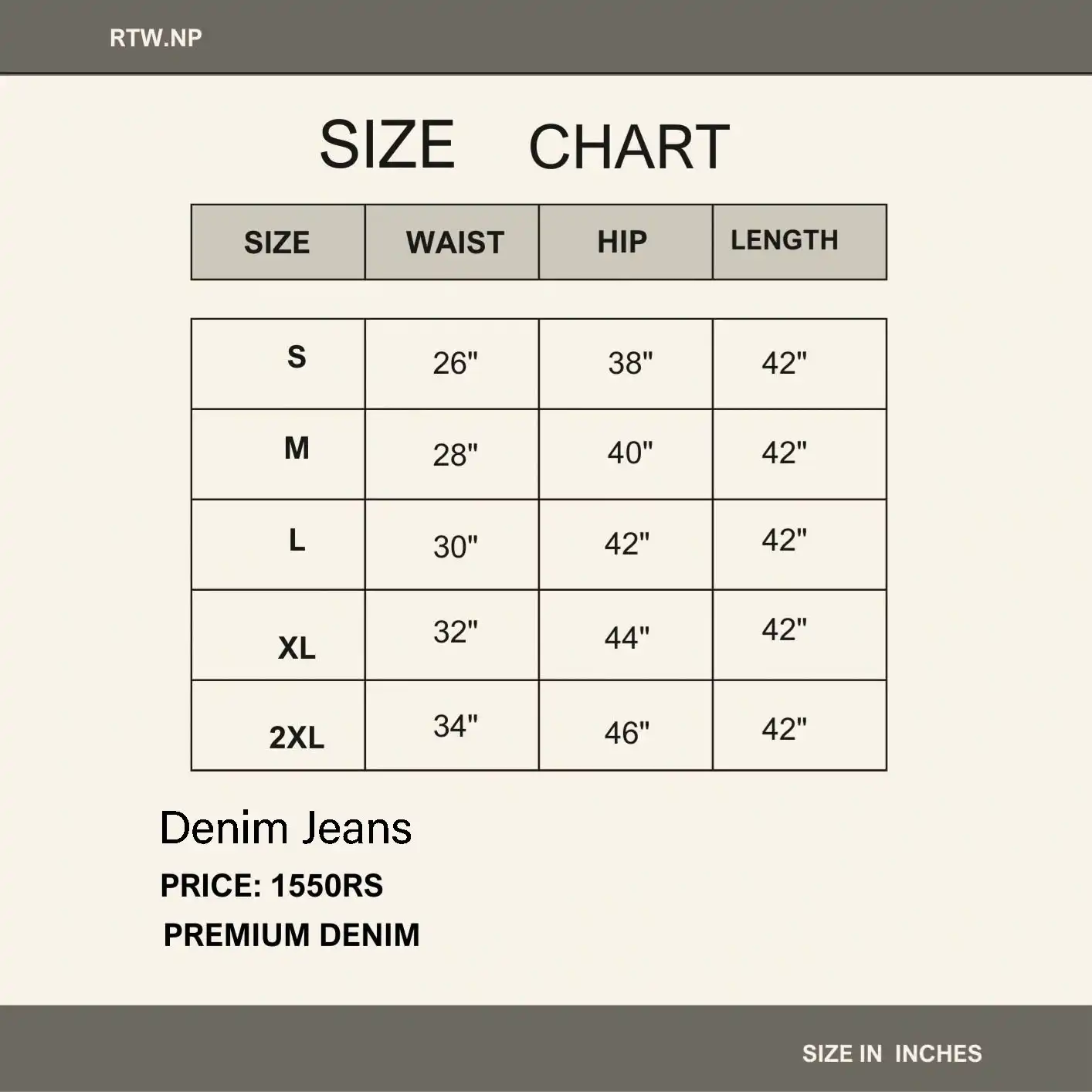 Product image of Denim Jeans with plain pocket