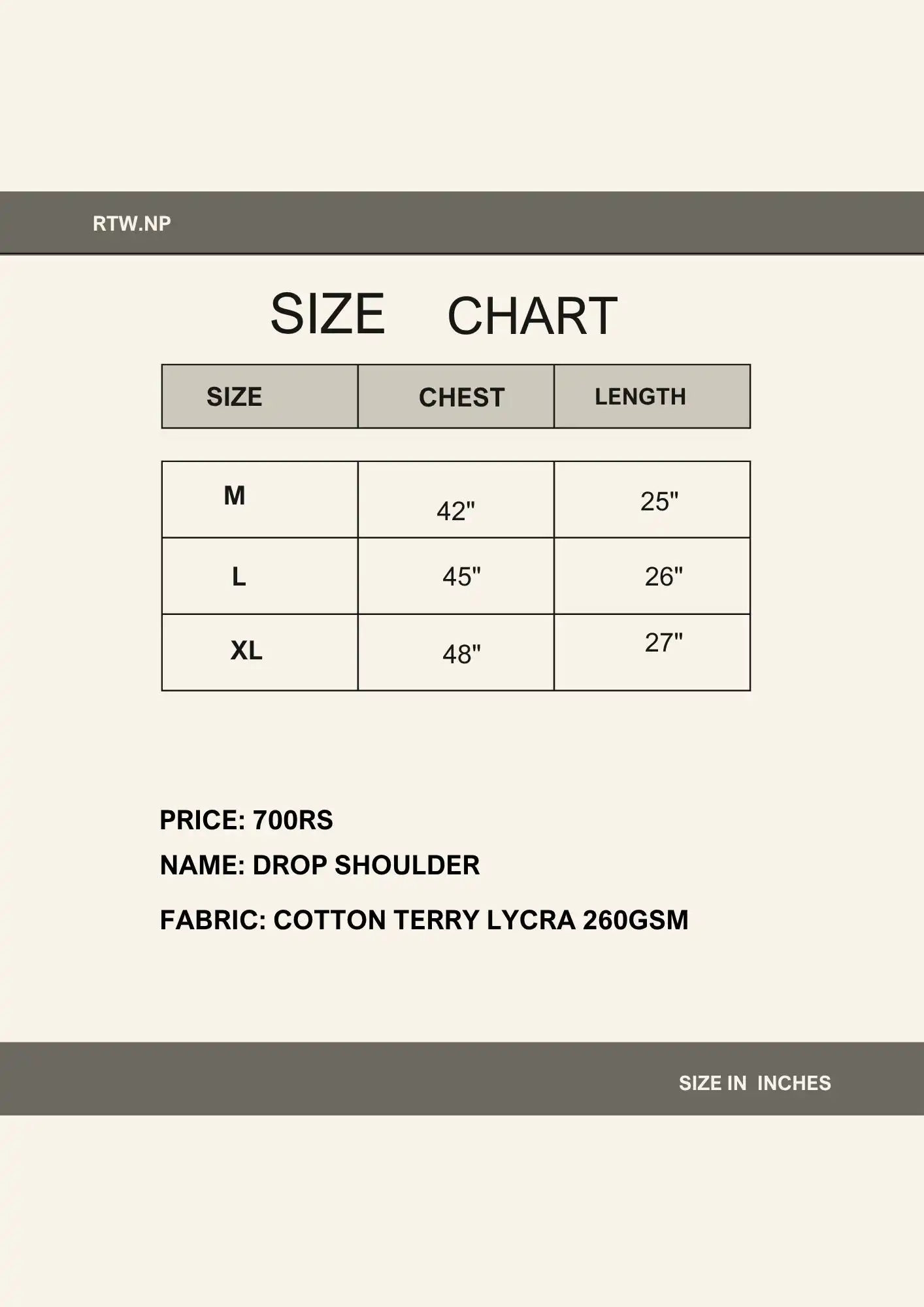 Product image of Drop shoulder
