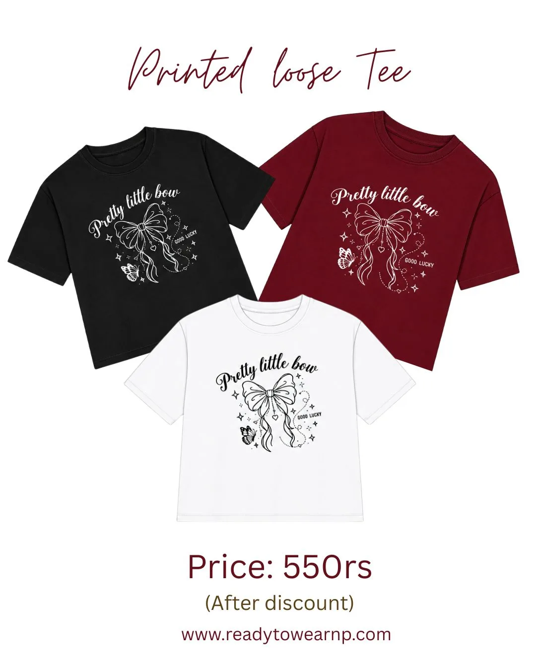 Printed Relexed fit tee