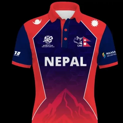 Nepal Cricket World Cup Authentic Player Jersey