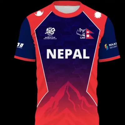 Nepal Cricket World Cup Authentic Fans Jersey