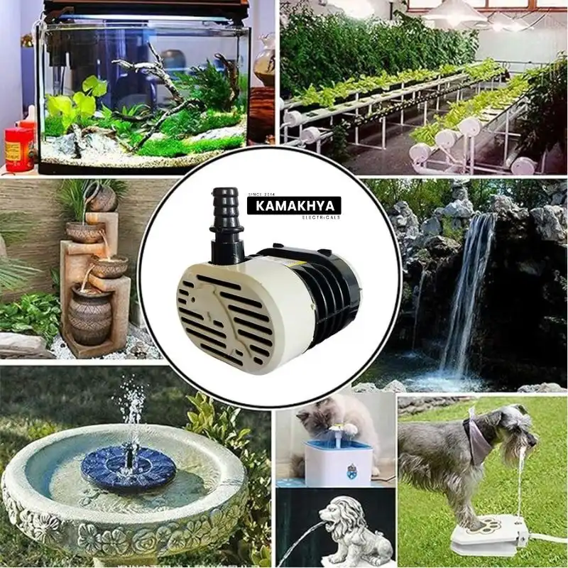 Product image of VOLTCARE 18 Watt Multipurpose Submersible Water Lifting Pump for Dessert Air Cooler, Aquarium, Fountains - 165-230v (1 Pcs Black 18w (Oval))