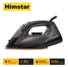 Himstar 1600 Watt Steam Iron With Non-Stick Soleplate | 1 Year Warranty | HI-2264SH/CE