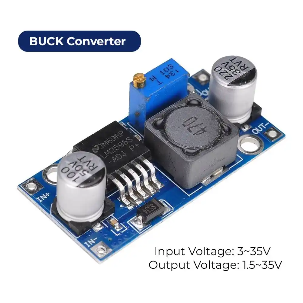 Product image of LM2596 DC-DC Buck Converter Step-Down Power Module