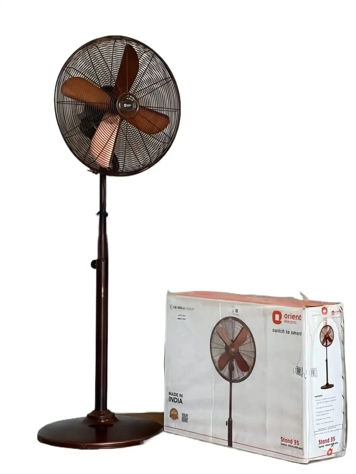 Orient Electric Stand35- 400 MM Oscillating Pedestal Fans Stand Fan with Tilt Mechanism High Air Del...