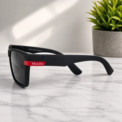 Image of Big Bag - Branded Black Polorized Sunglasses For Men - Men's Sunglasses