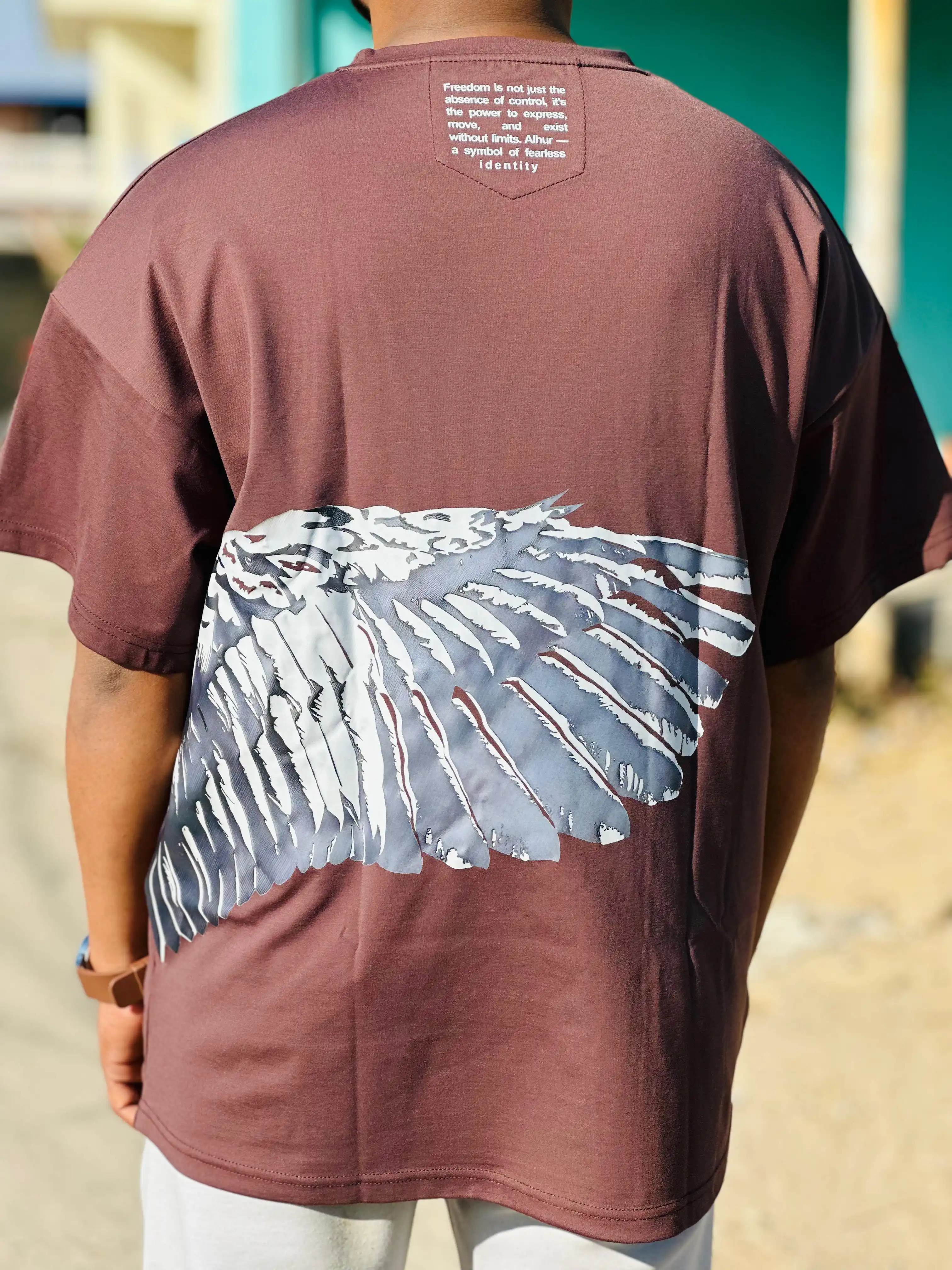 Product image of Plastisol Print Tee (Brown)