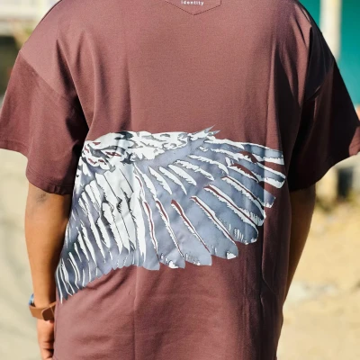 Plastisol Print Tee (Brown)