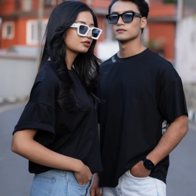 Plastisol Print Tee (Black)