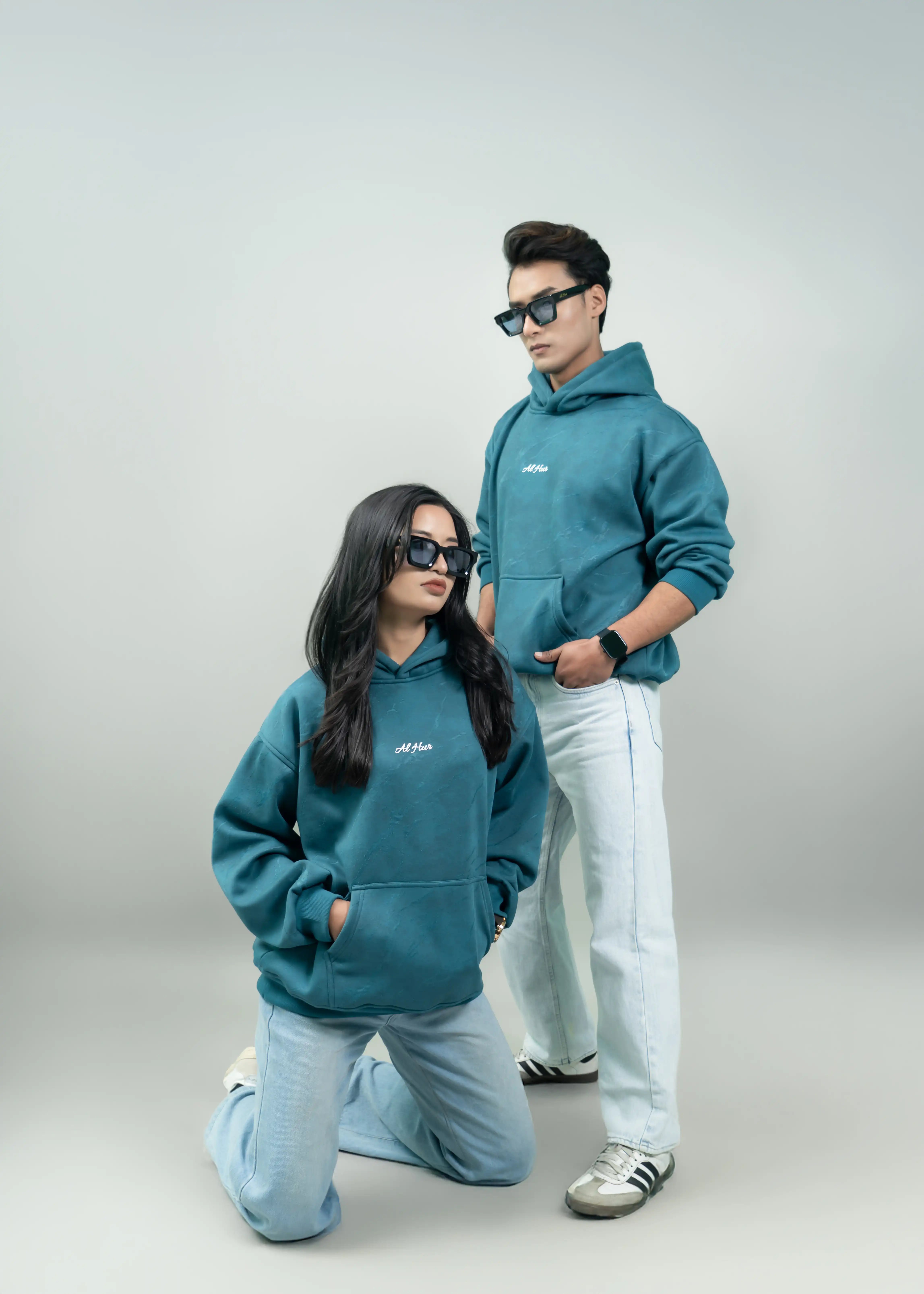 Product image of Oversized Grunge Hoodie (GREEN)