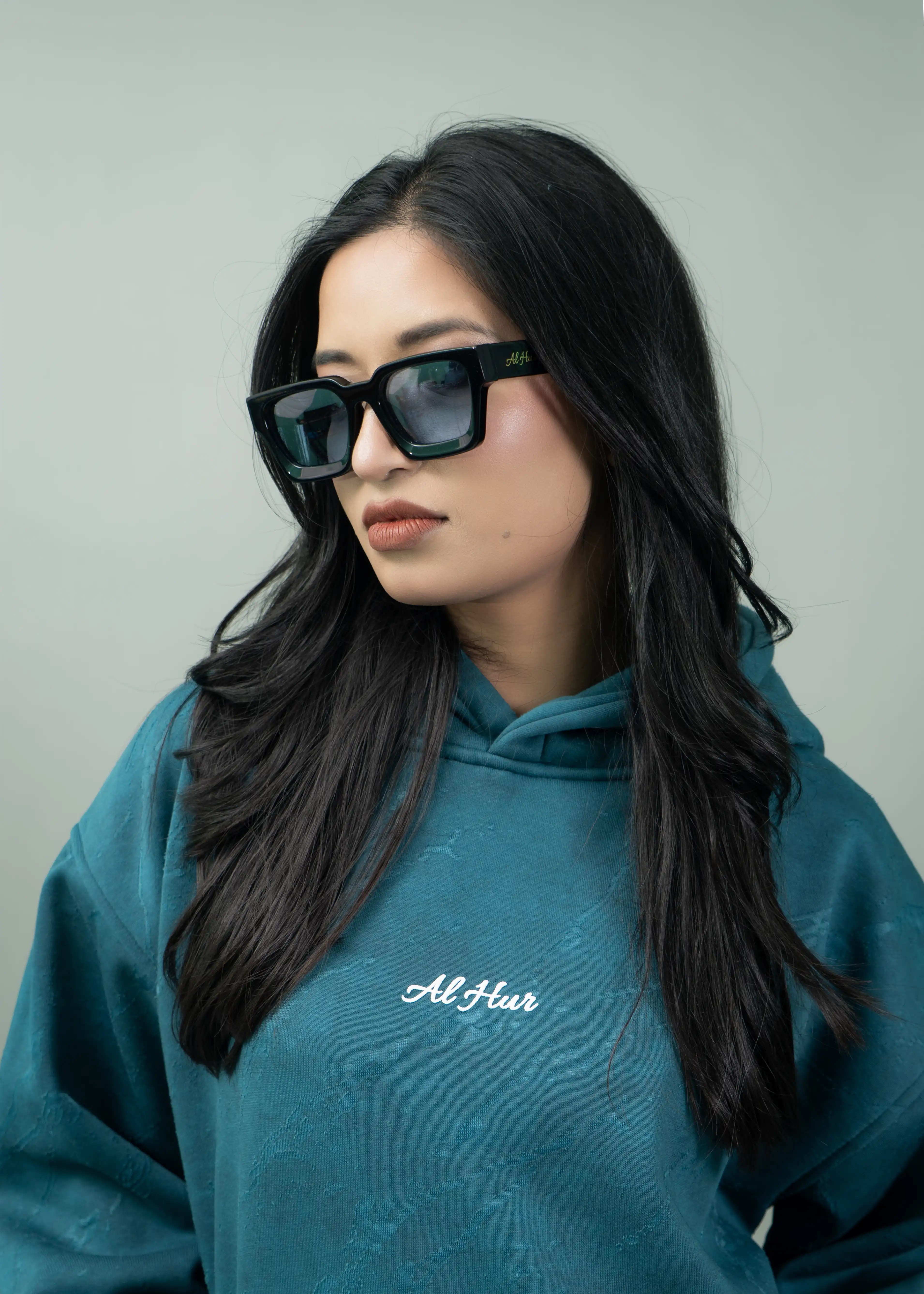 Product image of Oversized Grunge Hoodie (GREEN)