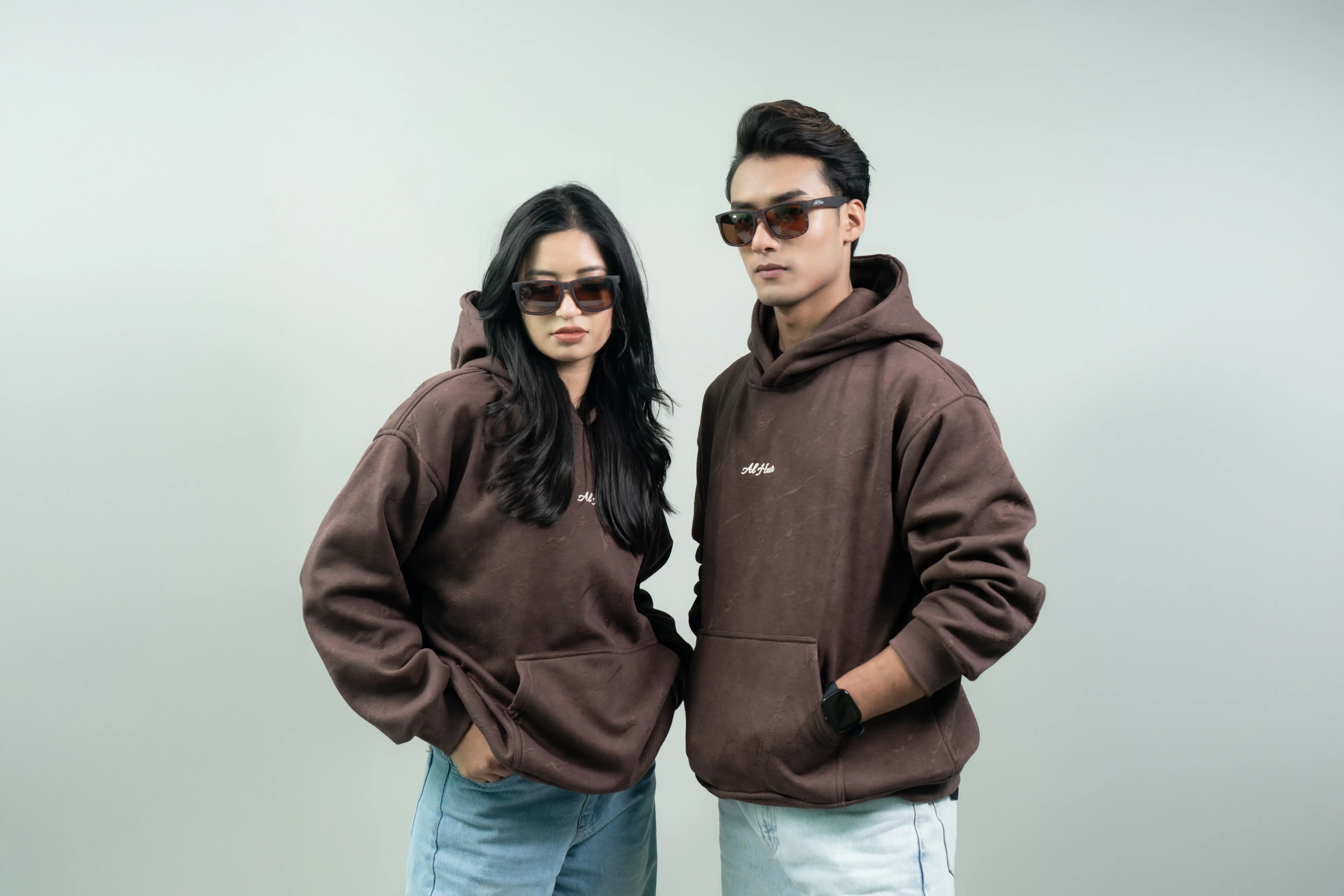 Product image of Oversized Grunge Hoodie (BROWN)