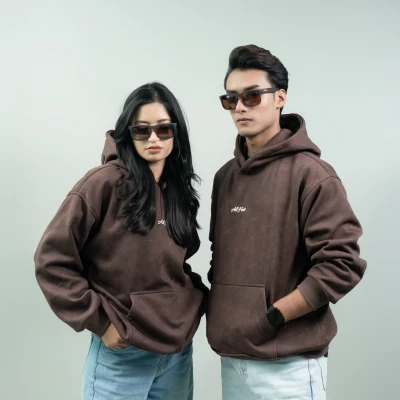 Oversized Grunge Hoodie (BROWN)