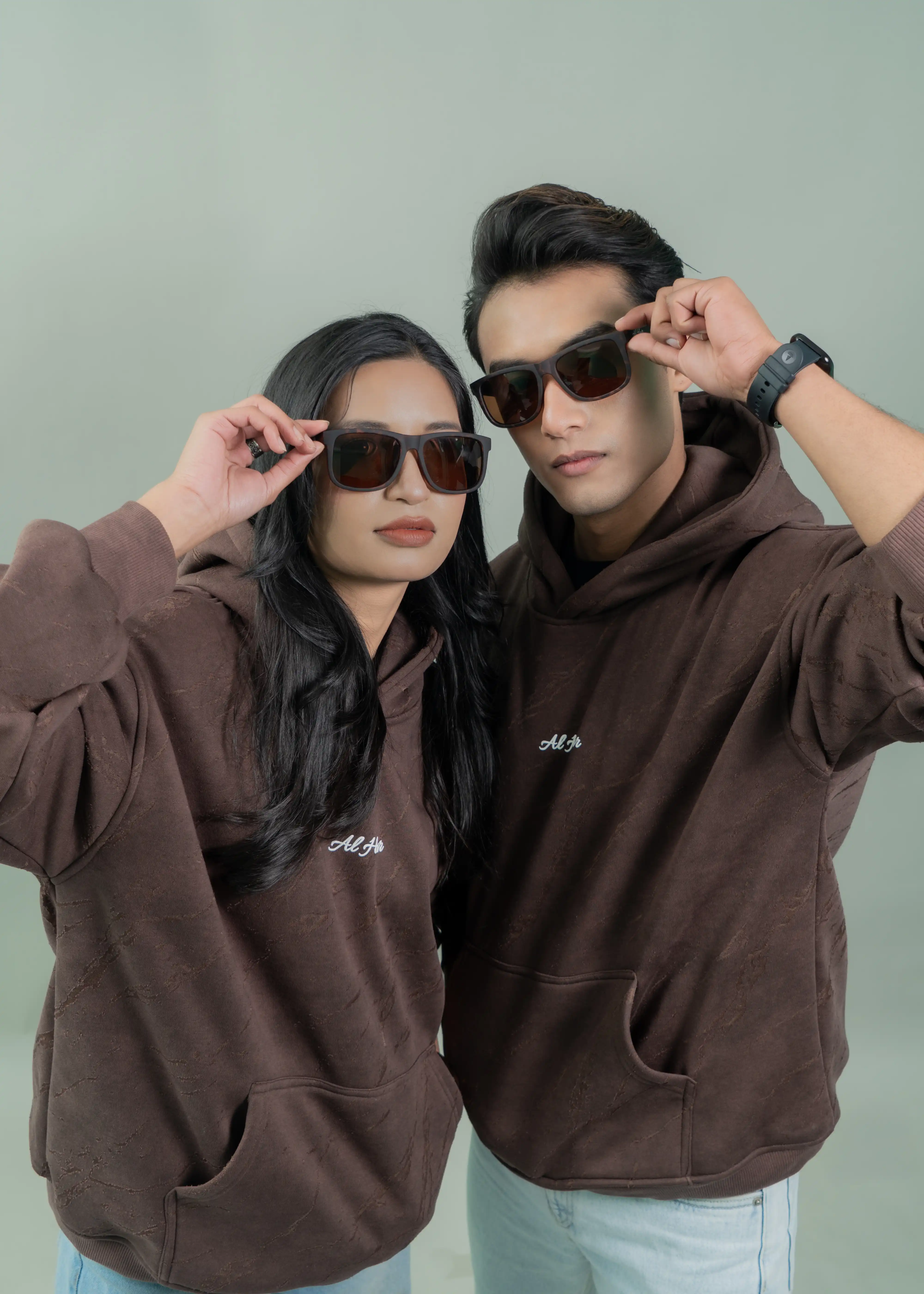 Product image of Oversized Grunge Hoodie (BROWN)