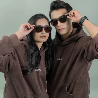 Oversized Grunge Hoodie (BROWN)