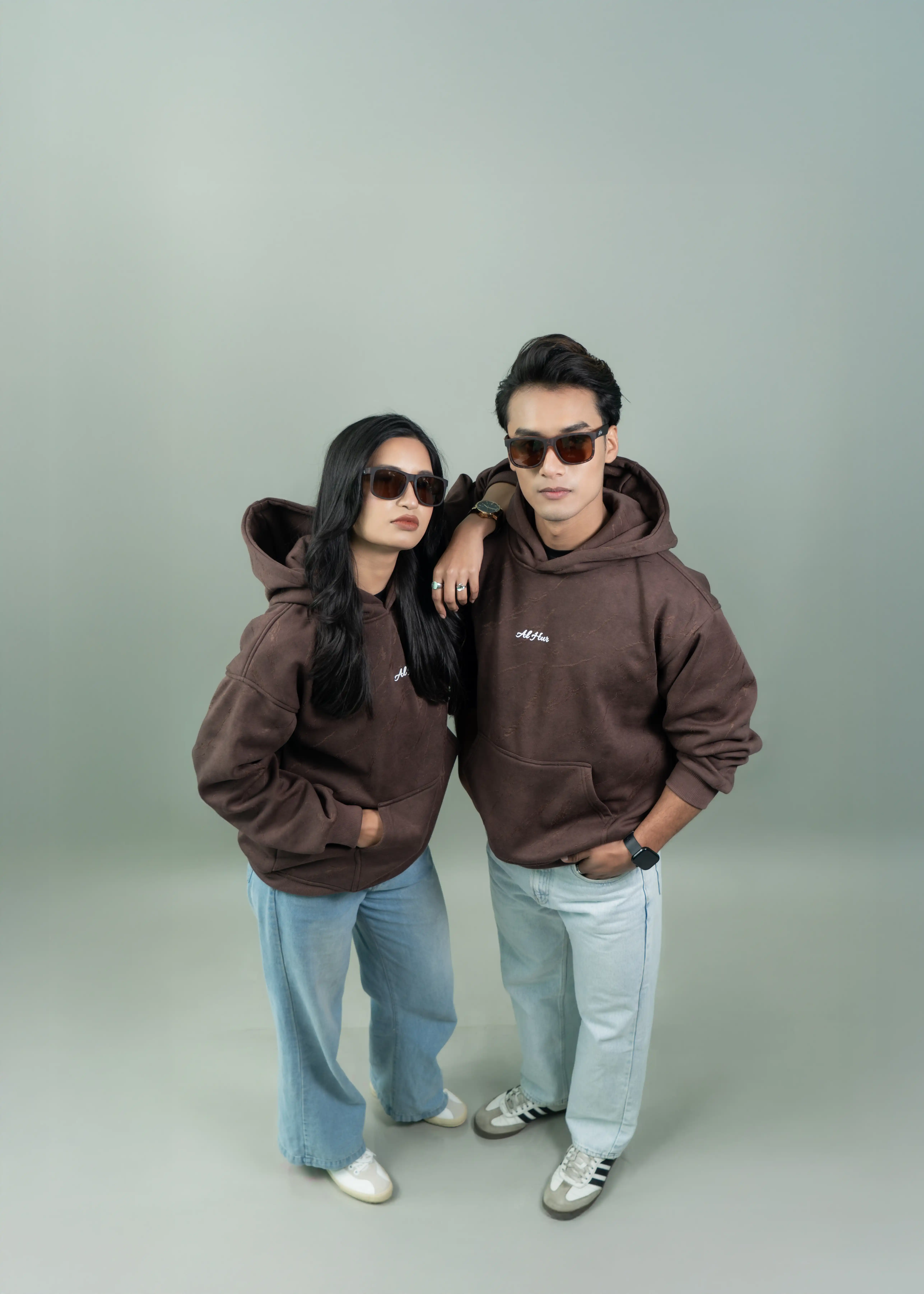 Product image of Oversized Grunge Hoodie (BROWN)