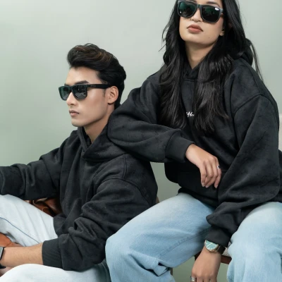Oversized Grunge Hoodie (BLACK)