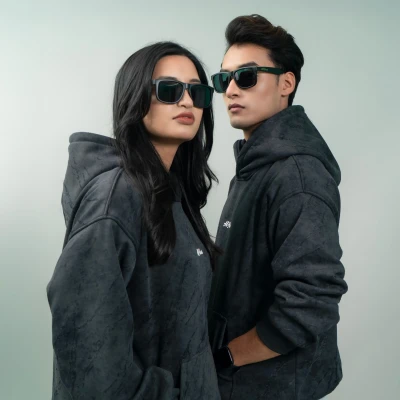 Oversized Grunge Hoodie (BLACK)