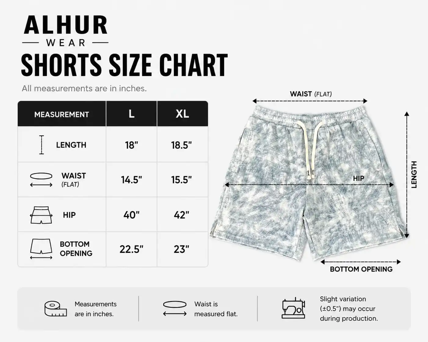 Product image of White Grey Shorts