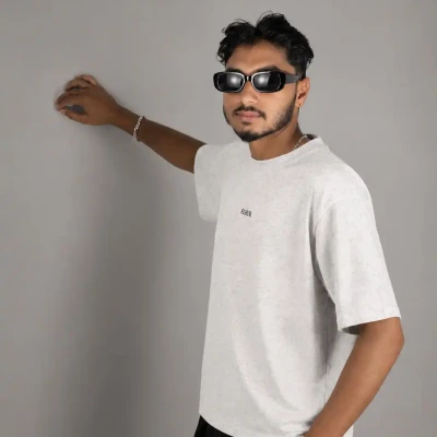 Vintage wash Tee (White)