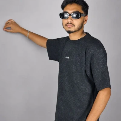 Vintage wash Tee (Black)