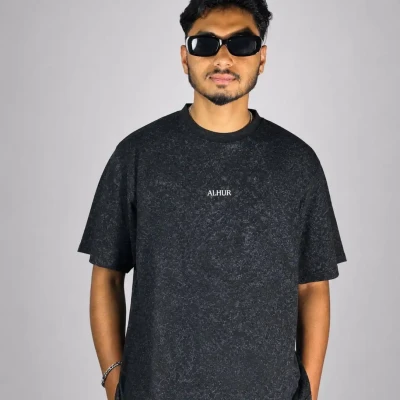 Vintage wash Tee (Black)